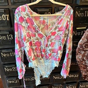 Floral Lace Women's Top